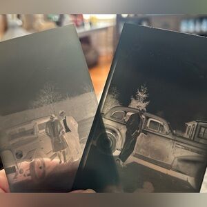 Vintage Photo Negative Lot 50+ Snapshots, People, Antique Cars, Servicemen, Etc.